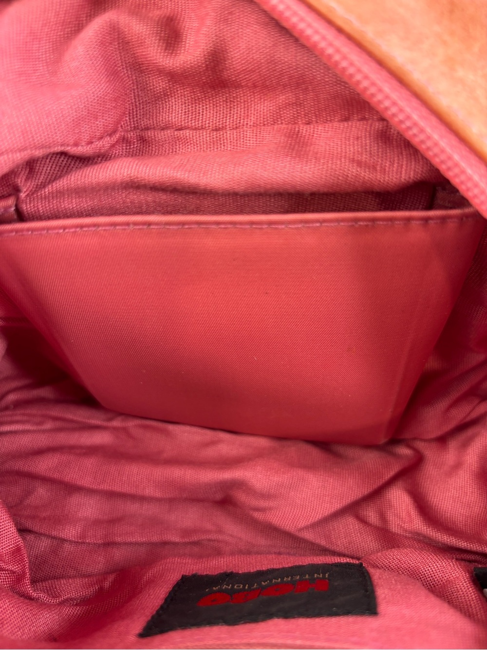 Vintage RARE Coral Pink HOBO Brand High Quality Leather Mini Zip Bag - Picture 12 of 15
